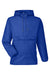 Team 365 TT77 Mens Zone Protect Hooded Packable Anorak Jacket Royal Blue Flat Front