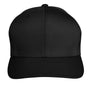 Team 365 Mens Zone Performance Moisture Wicking Snapback Hat - Black - NEW