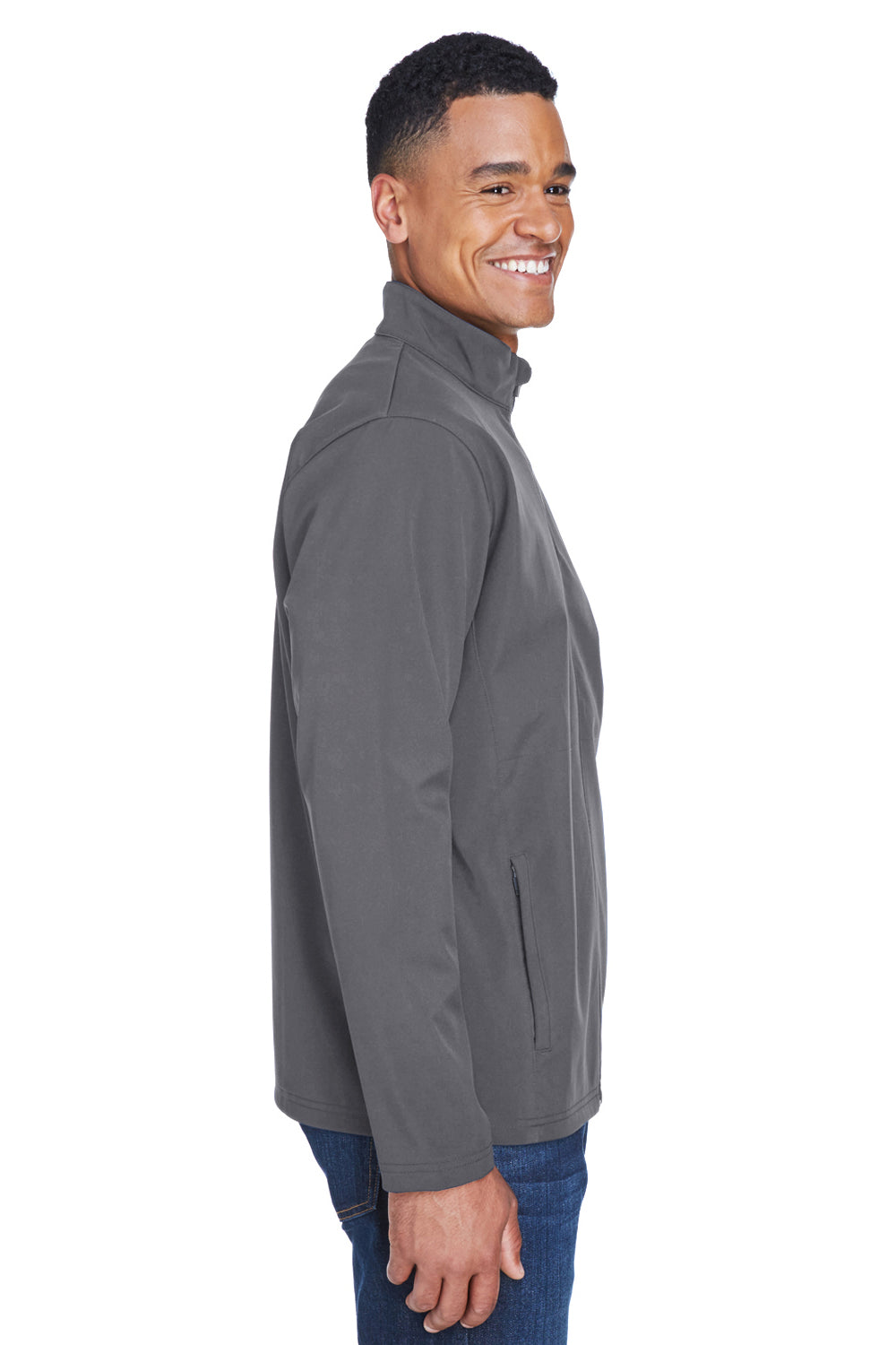 Team 365 TT80 Mens Leader Waterproof Full Zip Jacket Graphite Grey Side
