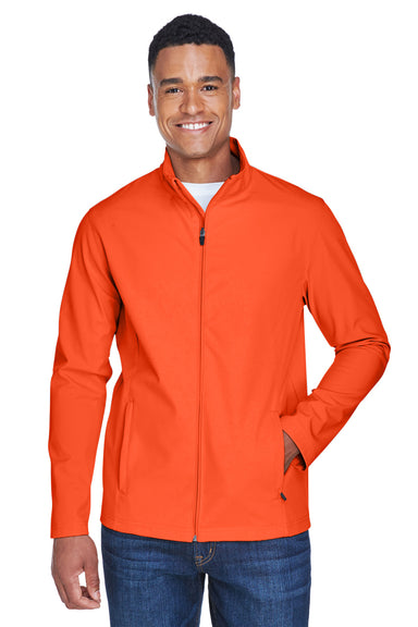 Team 365 TT80 Mens Leader Waterproof Full Zip Jacket Orange Front