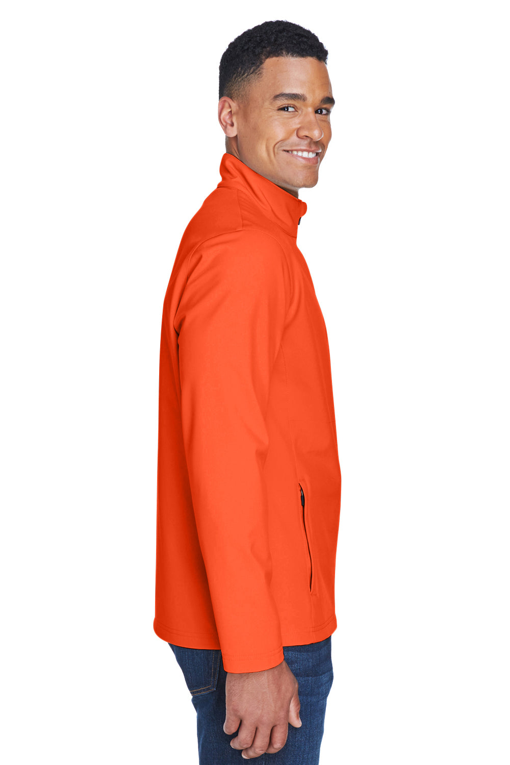 Team 365 TT80 Mens Leader Waterproof Full Zip Jacket Orange Side