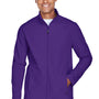 Team 365 Mens Leader Windproof & Waterproof Full Zip Jacket - Purple