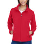 Team 365 Womens Leader Windproof & Waterproof Full Zip Jacket - Red