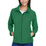 Team 365 Womens Leader Windproof & Waterproof Full Zip Jacket - Dark Green