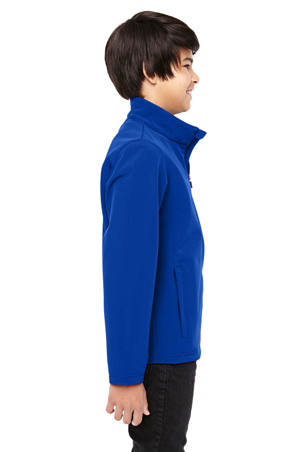 Team 365 TT80Y Youth Leader Waterproof Full Zip Jacket Royal Blue Side