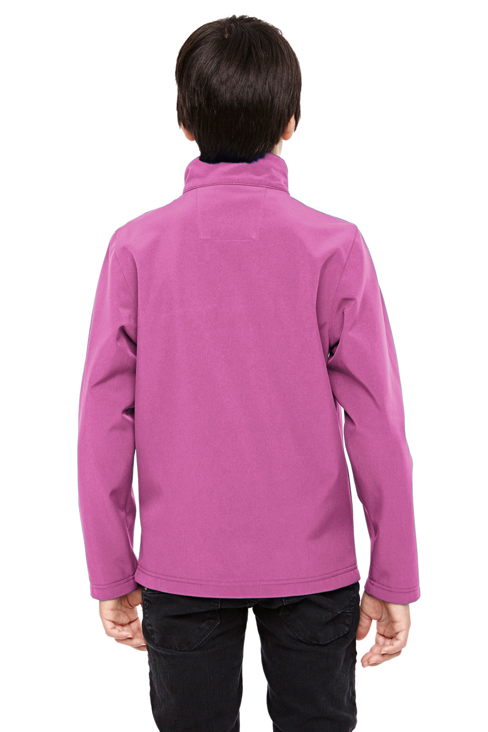 Team 365 TT80Y Youth Leader Waterproof Full Zip Jacket Charity Pink Back