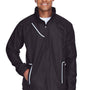 Team 365 Mens Dominator Waterproof Full Zip Hooded Jacket - Black