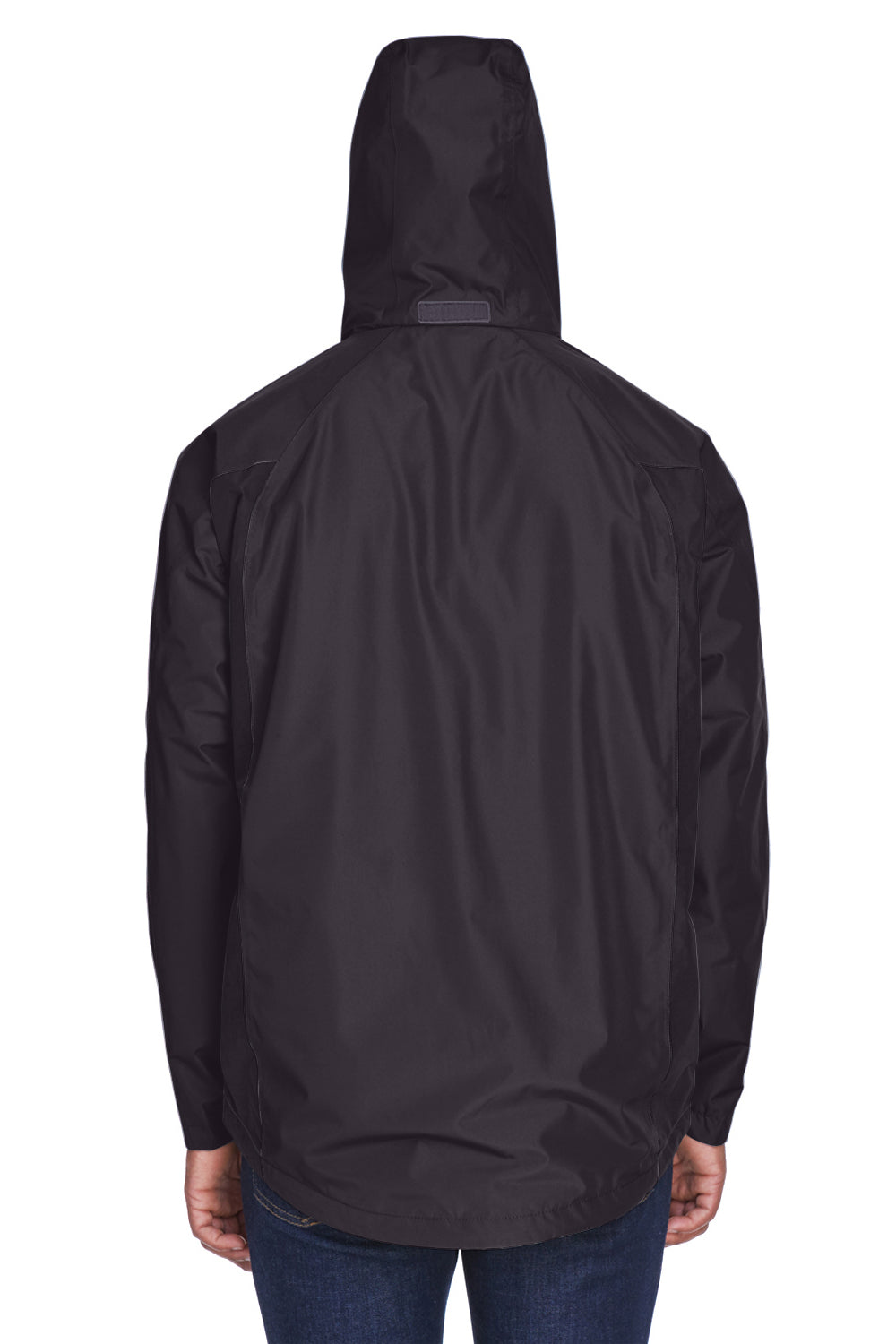Team 365 TT86 Mens Dominator Waterproof Full Zip Hooded Jacket Black Back