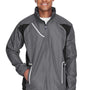 Team 365 Mens Dominator Waterproof Full Zip Hooded Jacket - Graphite Grey