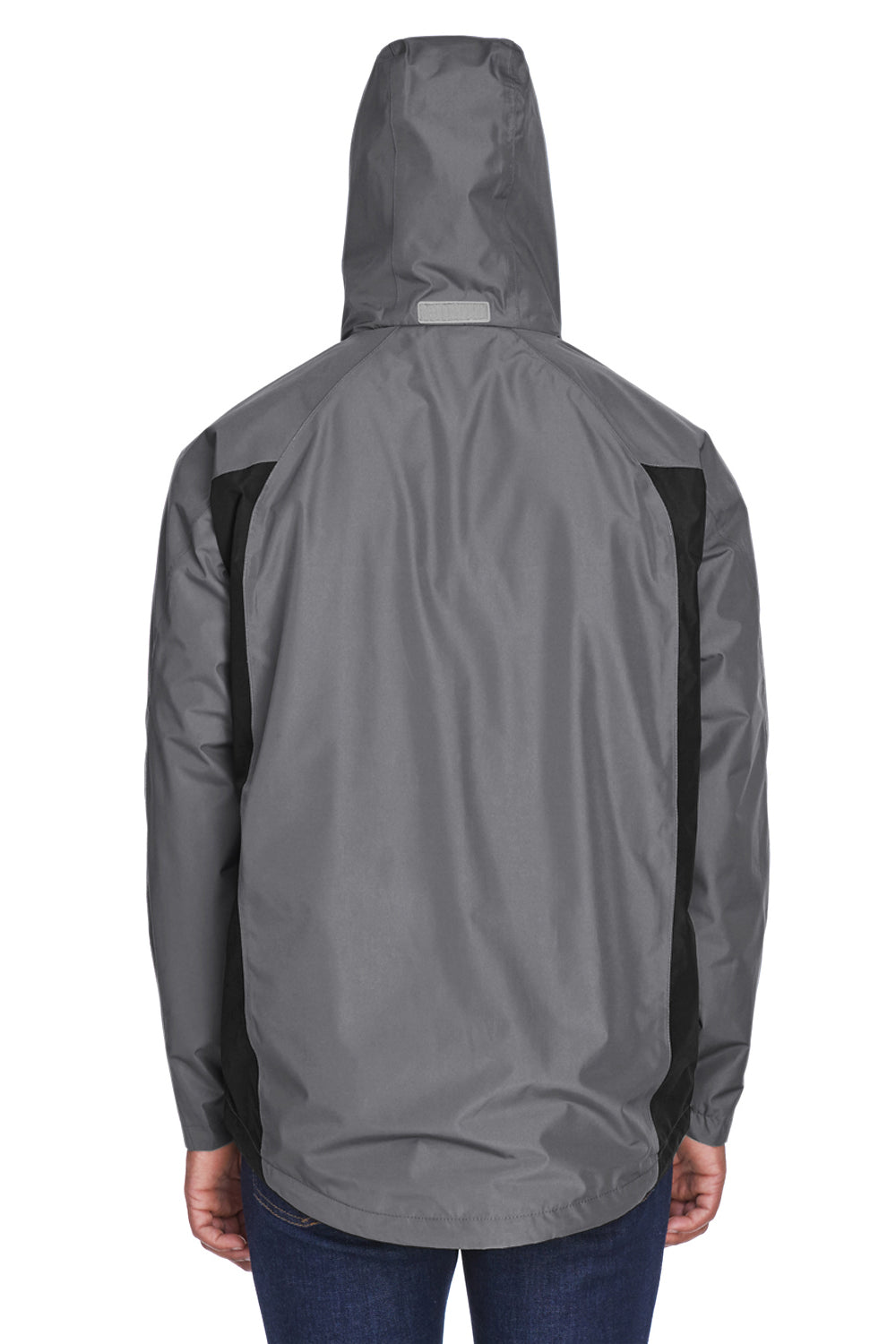 Team 365 TT86 Mens Dominator Waterproof Full Zip Hooded Jacket Graphite Grey Back