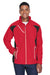Team 365 TT86 Mens Dominator Waterproof Full Zip Hooded Jacket Red Front