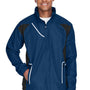 Team 365 Mens Dominator Waterproof Full Zip Hooded Jacket - Dark Navy Blue