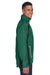 Team 365 TT86 Mens Dominator Waterproof Full Zip Hooded Jacket Forest Green Side