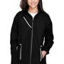 Team 365 Womens Dominator Waterproof Full Zip Hooded Jacket - Black