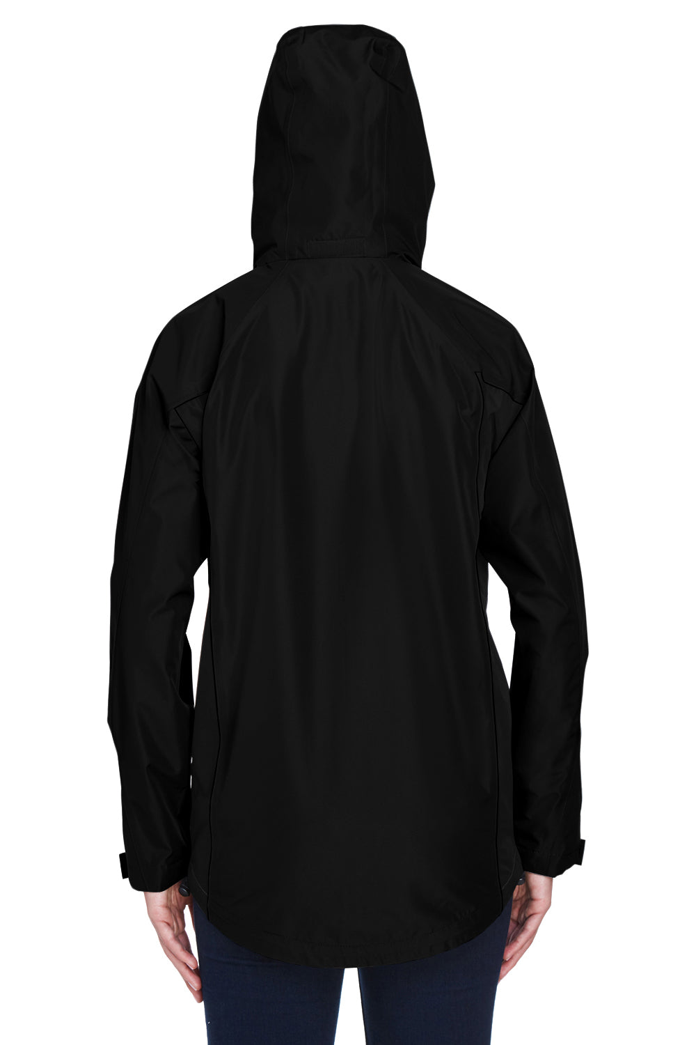 Team 365 TT86W Womens Dominator Waterproof Full Zip Hooded Jacket Black Back