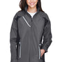 Team 365 Womens Dominator Waterproof Full Zip Hooded Jacket - Graphite Grey