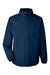 Team 365 TT87 Mens Zone HydroSport Full Zip Hooded Jacket Dark Navy Blue Flat Front