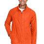 Team 365 Mens Campus Pill Resistant Microfleece Full Zip Jacket - Orange - Closeout