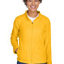 Team 365 Womens Campus Pill Resistant Microfleece Full Zip Jacket - Athletic Gold - Closeout