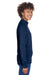 Team 365 TT90W Womens Campus Full Zip Microfleece Jacket Navy Blue Side