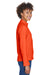 Team 365 TT90W Womens Campus Full Zip Microfleece Jacket Orange Side