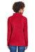 Team 365 TT90W Womens Campus Full Zip Microfleece Jacket Red Back