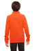Team 365 TT90Y Youth Campus Full Zip Microfleece Jacket Orange Back