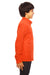 Team 365 TT90Y Youth Campus Full Zip Microfleece Jacket Orange Side
