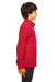 Team 365 TT90Y Youth Campus Full Zip Microfleece Jacket Red Side