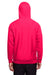 Team 365 TT95 Mens Zone HydroSport Fleece Water Resistant Full Zip Hooded Sweatshirt Hoodie Red Back