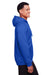 Team 365 TT95 Mens Zone HydroSport Fleece Water Resistant Full Zip Hooded Sweatshirt Hoodie Royal Blue Side