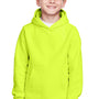 Team 365 Youth Zone HydroSport Fleece Water Resistant Hooded Sweatshirt Hoodie - Safety Yellow