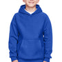 Team 365 Youth Zone HydroSport Fleece Water Resistant Hooded Sweatshirt Hoodie - Royal Blue