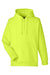 Team 365 TT97 Mens Zone HydroSport 1/4 Zip Hooded Sweatshirt Hoodie Safety Yellow Flat Front