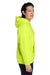 Team 365 TT97 Mens Zone HydroSport 1/4 Zip Hooded Sweatshirt Hoodie Safety Yellow Side