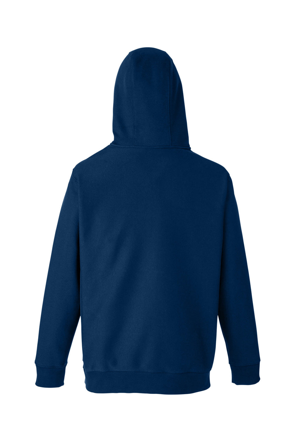 Team 365 TT97 Mens Zone HydroSport 1/4 Zip Hooded Sweatshirt Hoodie Dark Navy Blue Flat Back