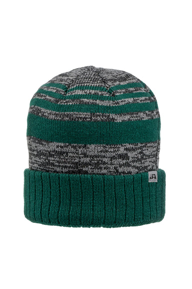 J America TW5000 Mens Echo Knit Beanie Forest Green Front