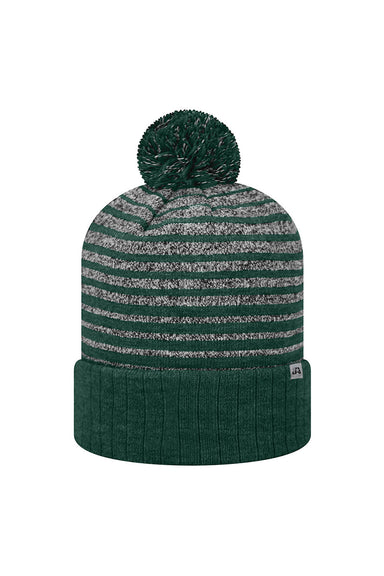 J America TW5001 Mens Ritz Knit Beanie Forest Green Front