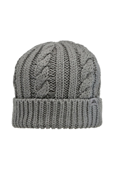 J America TW5003 Mens Empire Knit Beanie Grey Front