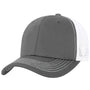 J America Mens Ranger Snapback Hat - Charcoal Grey/White - NEW