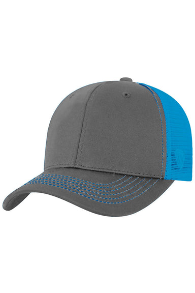 J America TW5505 Mens Ranger Hat Charcoal Grey/Neon Blue Front