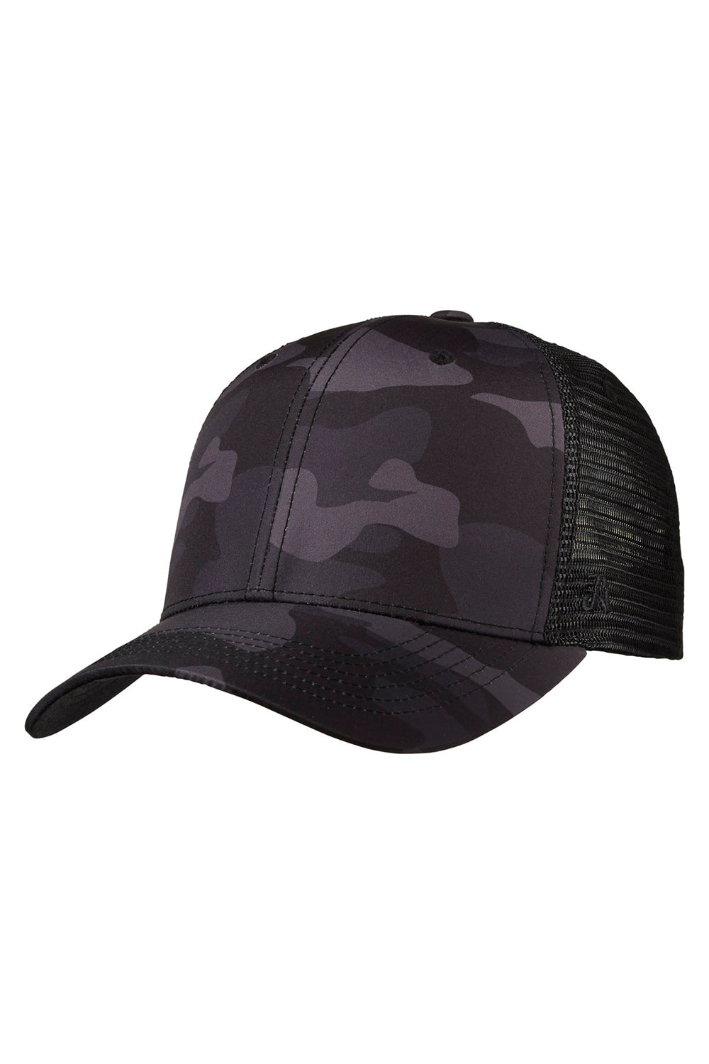 J America TW5505 Mens Ranger Hat Black Camo/Black Front