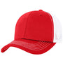 J America Mens Ranger Snapback Hat - Red/White