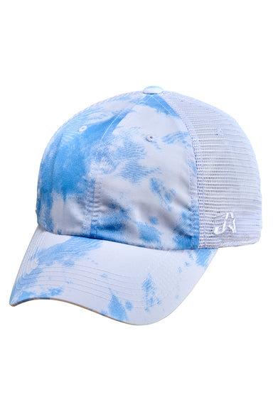 J America TW5506 Mens Offroad Hat Periwinkle Blue Tie Dye Front