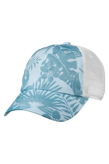 J America TW5506 Mens Offroad Hat Chambray Blue Aloha Front