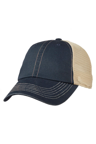 J America TW5506 Mens Offroad Hat Navy Blue/Natural Front
