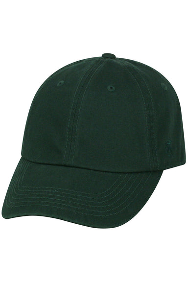 J America TW5510 Mens Crew Hat Forest Green Front