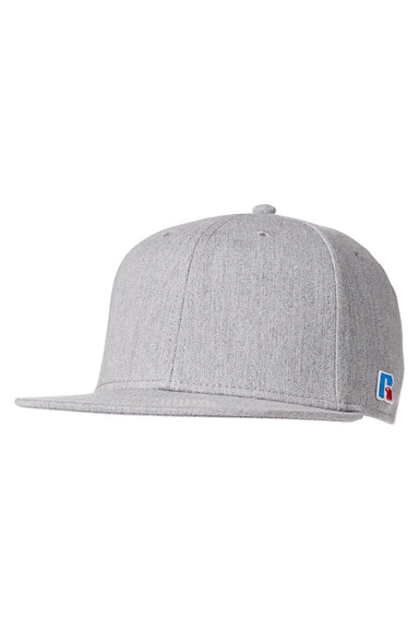Russell Athletic UB86UHS Mens R Snapback Hat Heather Grey Front