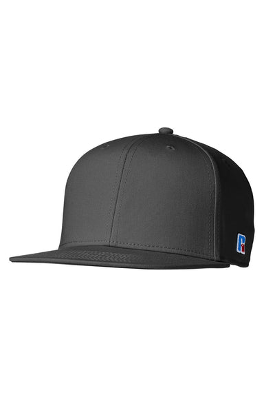 Russell Athletic UB86UHS Mens R Snapback Hat Black Front