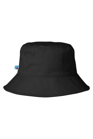 Russell Athletic UB88UHU Mens Core Bucket Hat Black Front